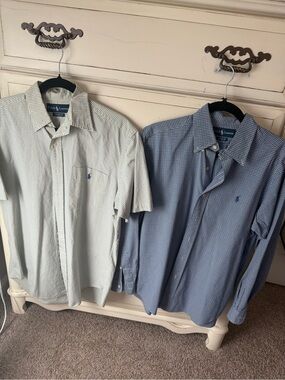 Polo by Ralph Lauren Two-Tone Check Button-Down Shirts - Light Blue & Navy